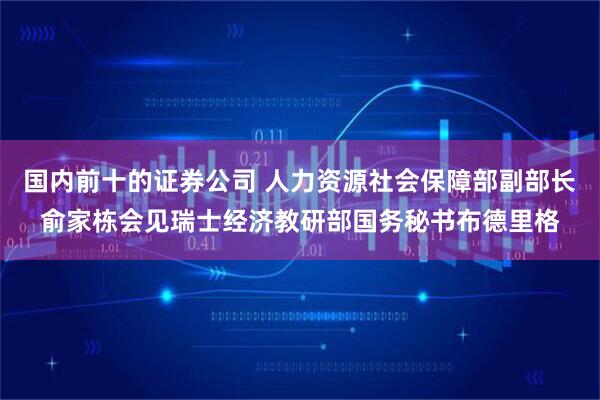 国内前十的证券公司 人力资源社会保障部副部长俞家栋会见瑞士经济教研部国务秘书布德里格