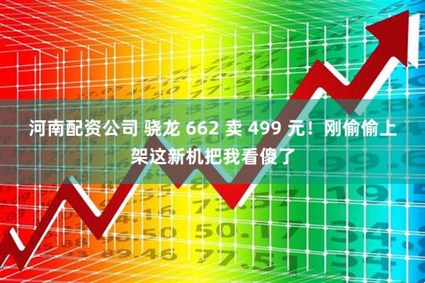 河南配资公司 骁龙 662 卖 499 元！刚偷偷上架这新机把我看傻了